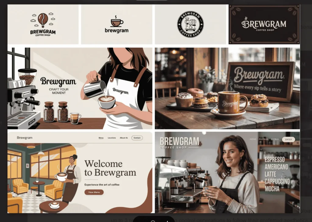 Graphic Design 3 Coffee Shop Branding copy