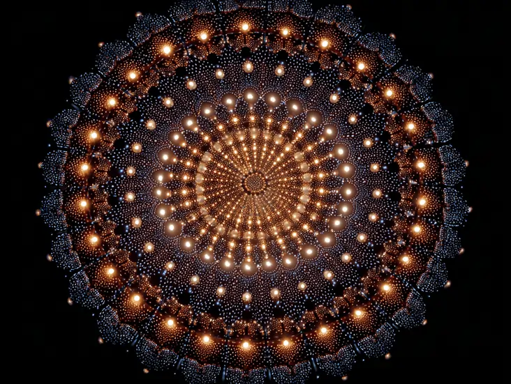 The Future of AI: Building the Human Energy Grid 4 Mandala like pattern formed by millions of small