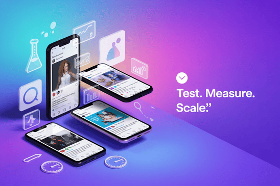 a clean modern product advertisement